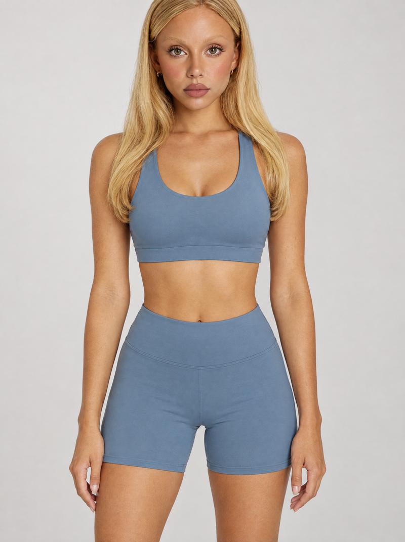 Top Nadador Sky Blue Com Bojo Removível